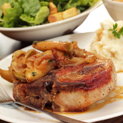 Image of BBQ Apple Pork Chops Recipe